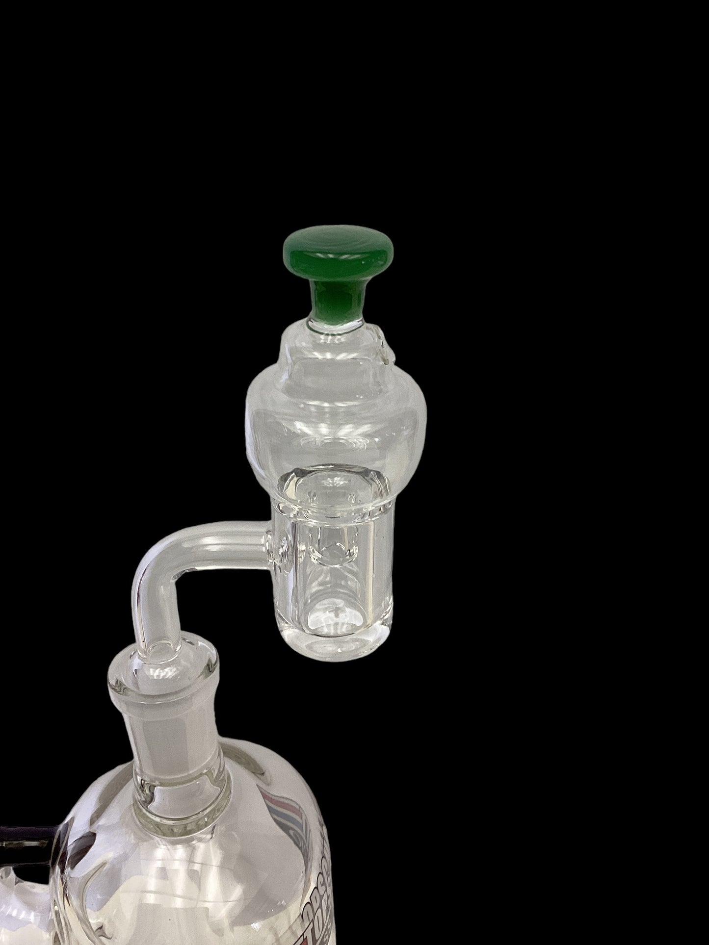 Clear Bubble Cap - Green Top