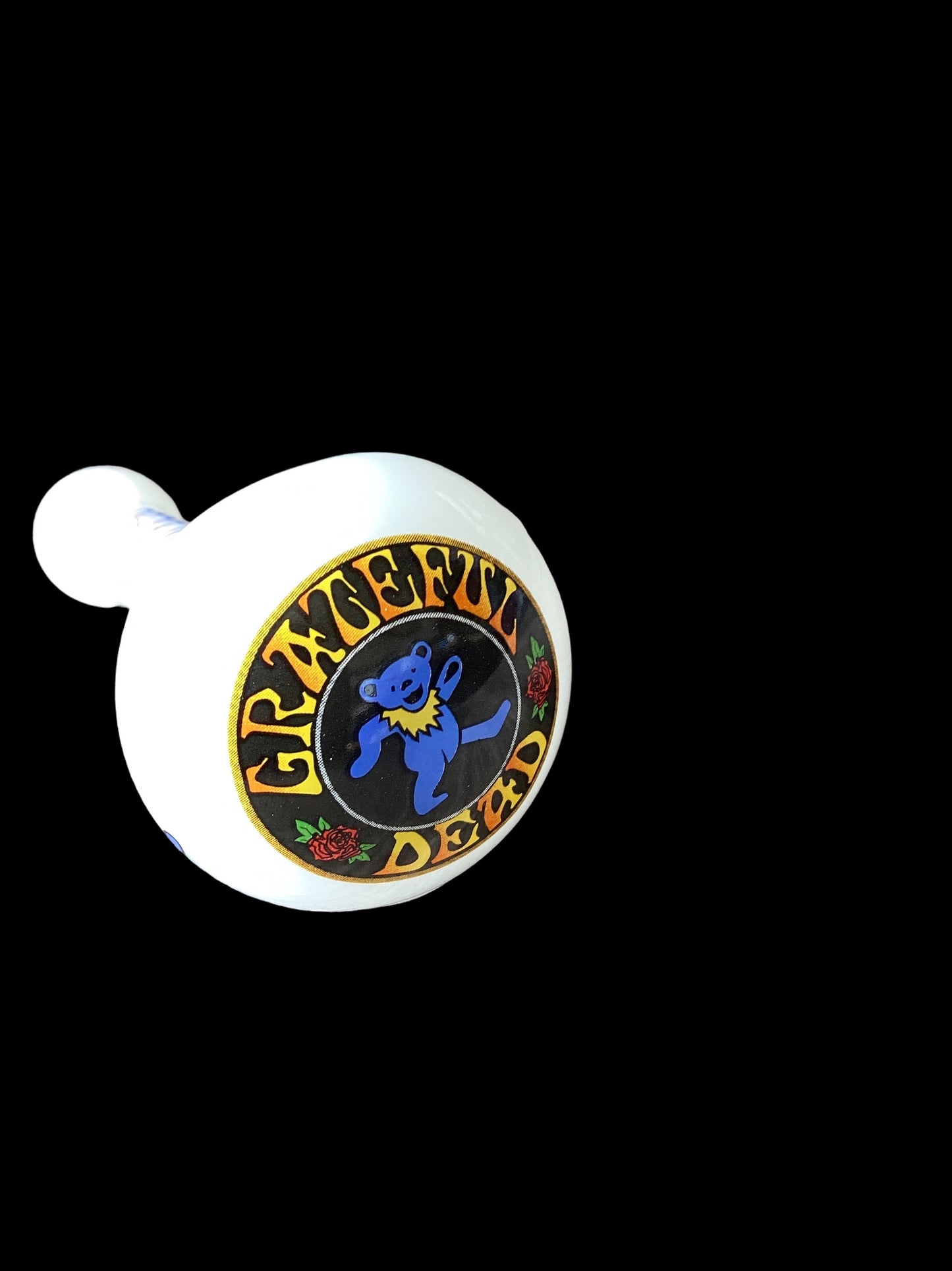 Grateful Dead Hand Pipe - White, Blue Bear