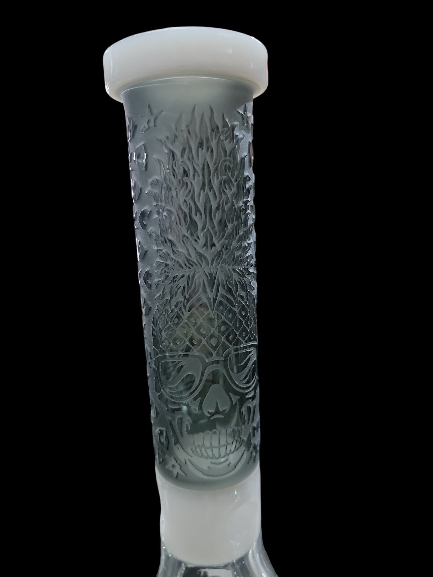 Monster Sand Blasted Beaker Bong - Pineapple