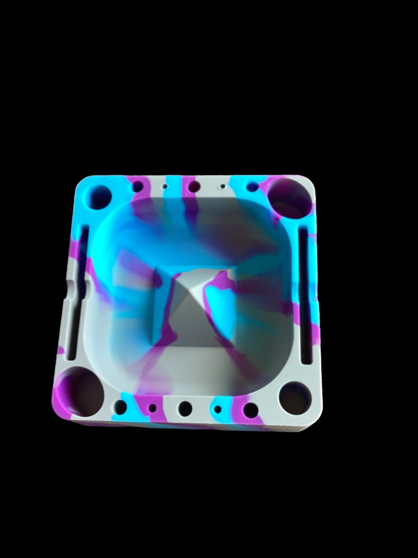 Silicone Ashtray with Tool Slots
