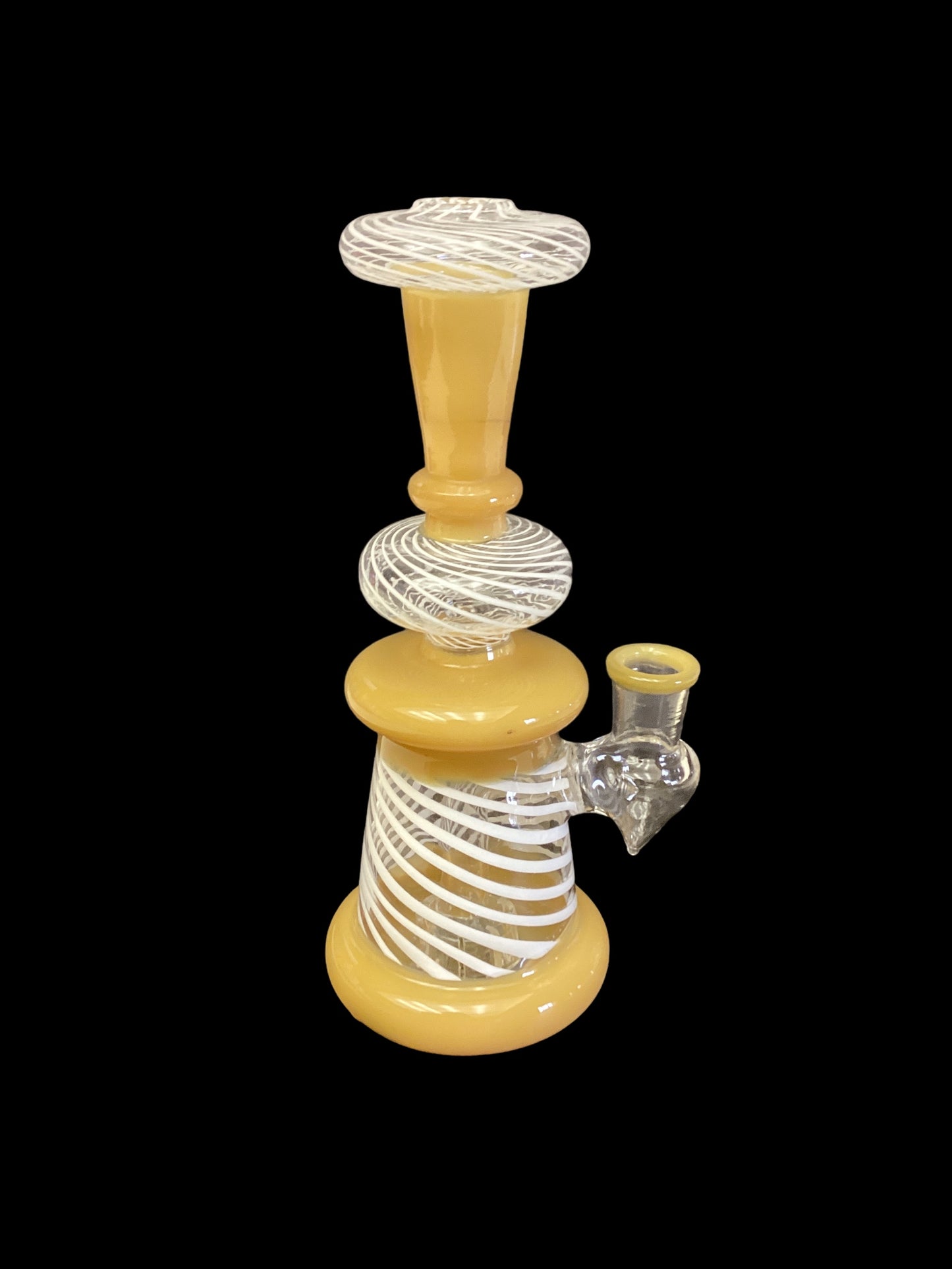 Yellow Swirl Dab Rig