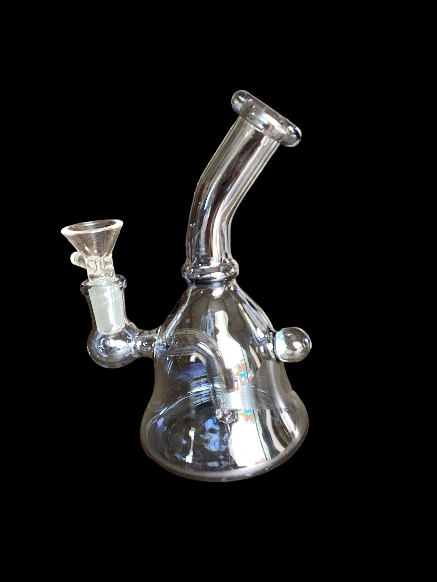 Small Grey Glass Dab Rig