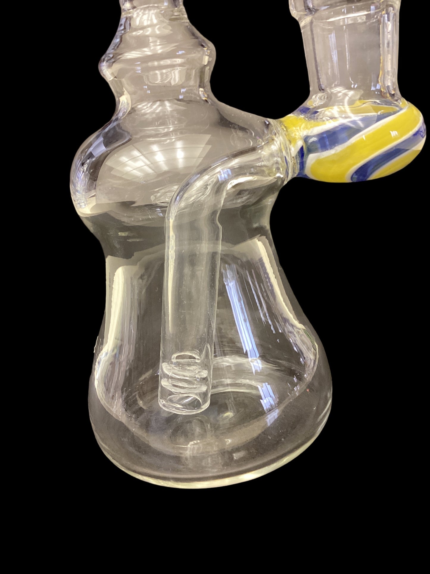 Small Swirl Dab Rig and Yellow