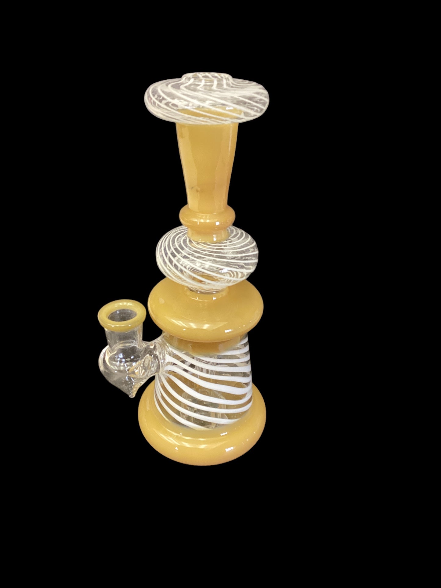 Yellow Swirl Dab Rig