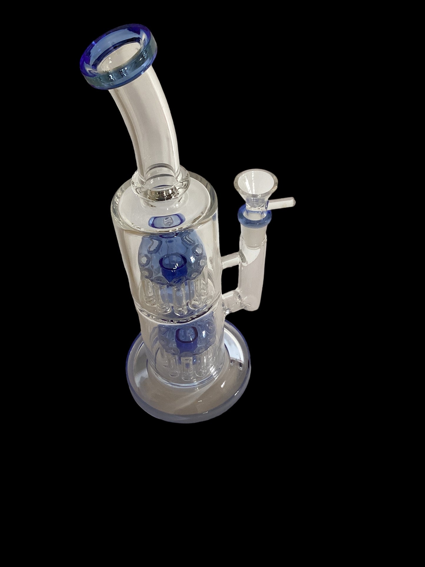 Bent Neck Two Chamber Tree Perk Bong 14mm