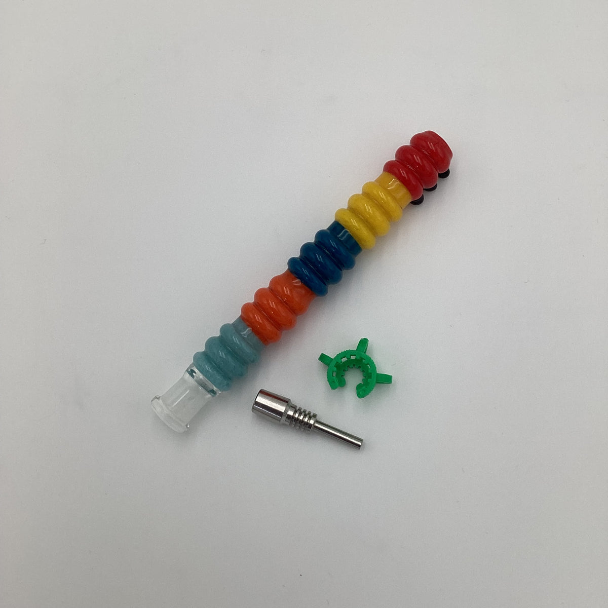 Color Stacked Glass Straw