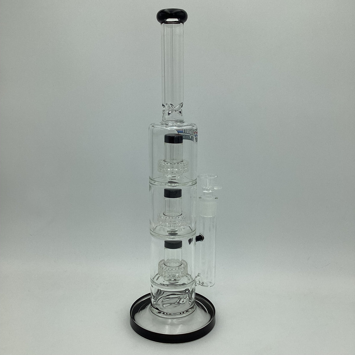 Triple Matrix Straight Tube Water Pipe