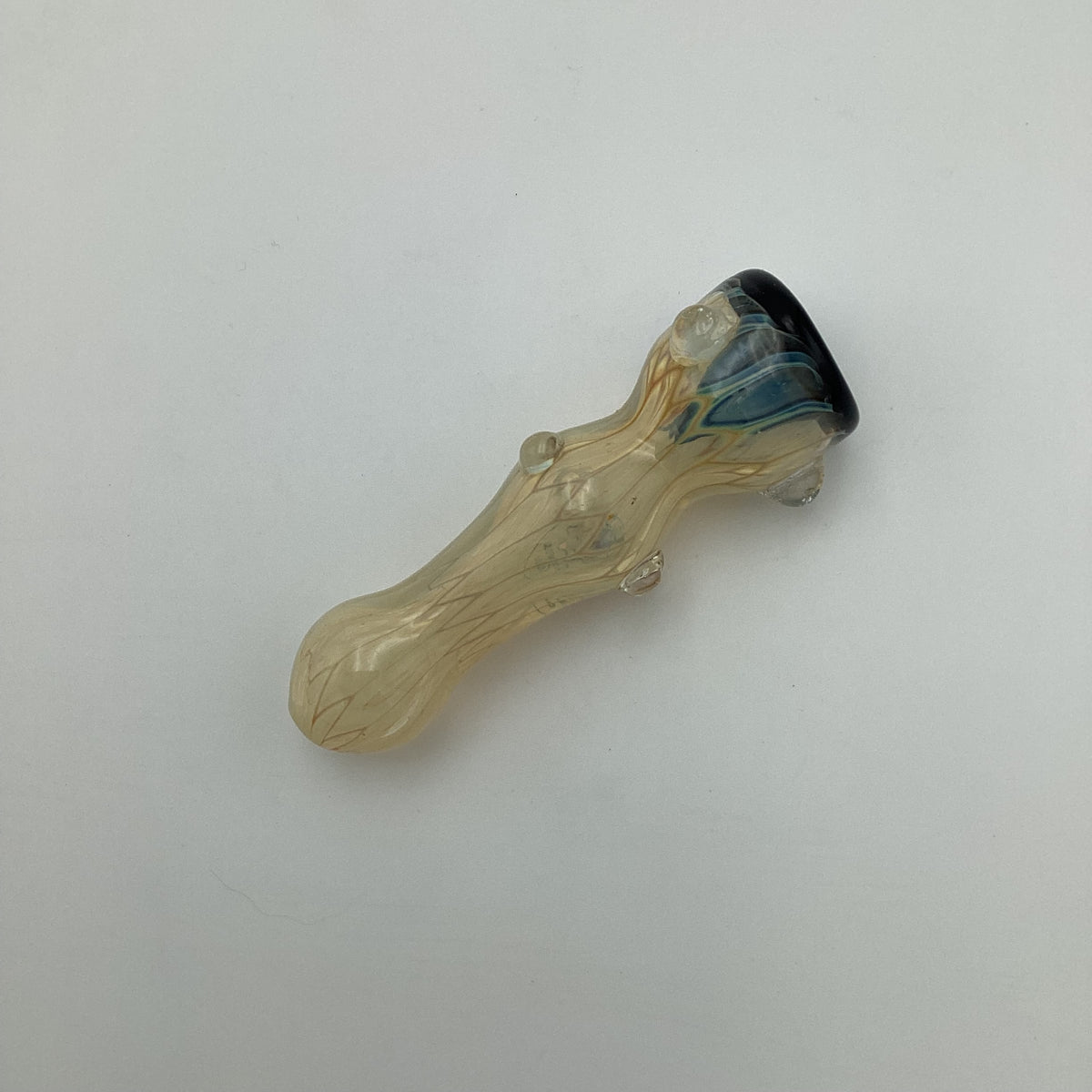 Black Tip Fumed Yellow Wavy Chillum