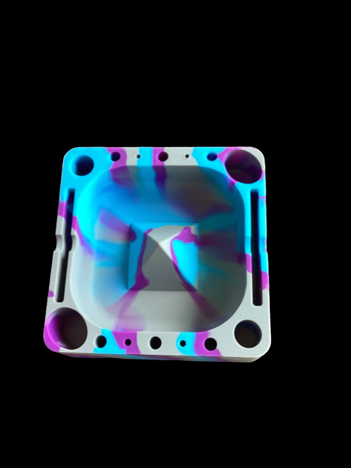 Silicone Ashtray with Tool Slots