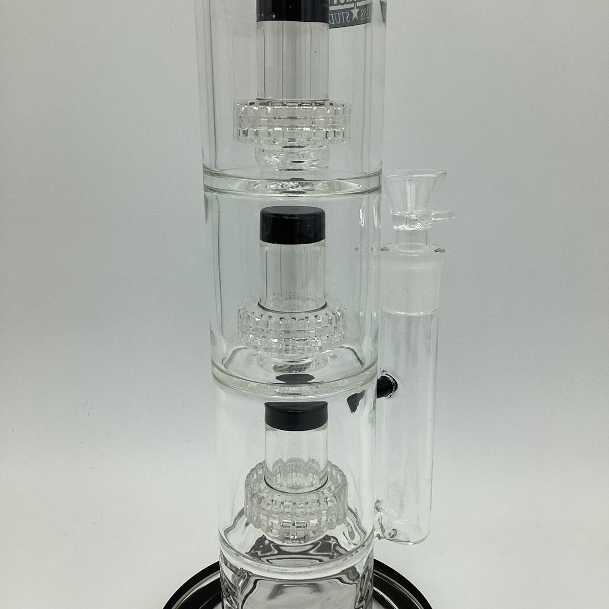 Triple Matrix Straight Tube Water Pipe
