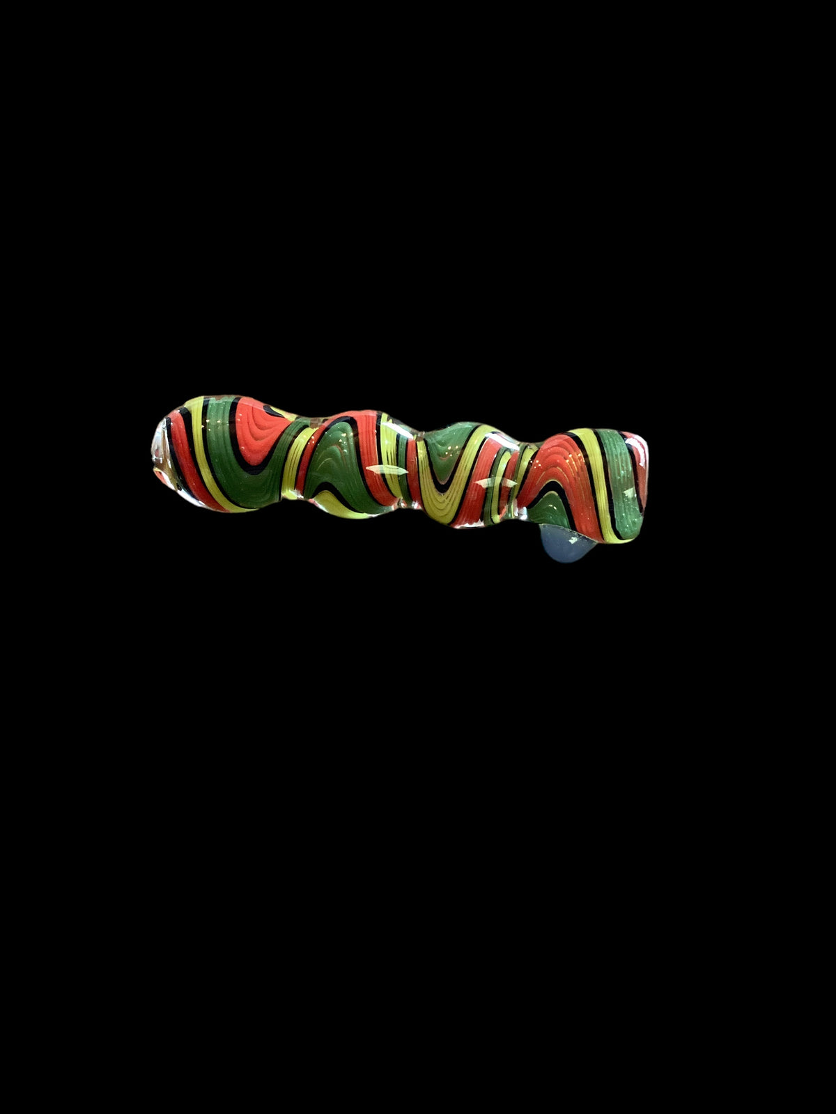 Red Yellow Green Swirl Chillum