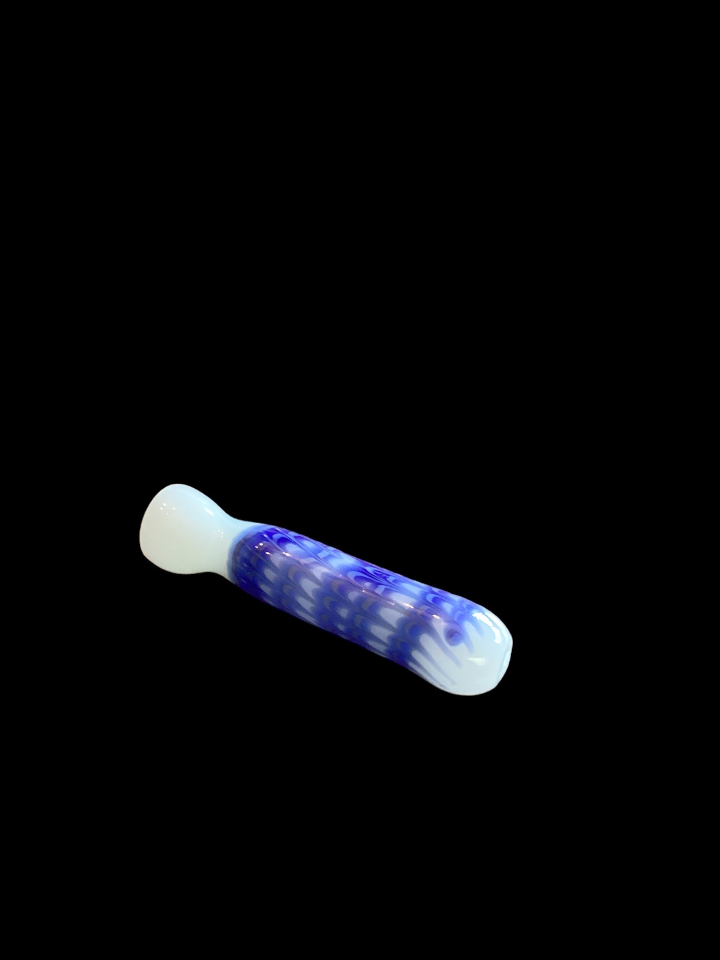 White and Blue Chillum