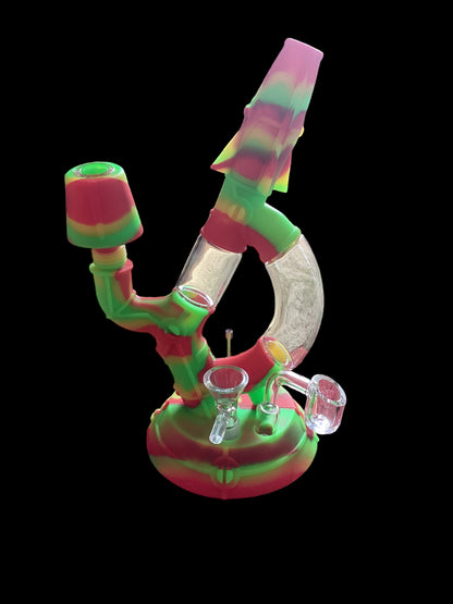 majelo D-style 4in1 Silicone Water Pipe