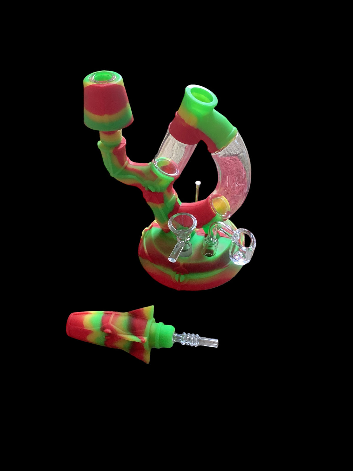 majelo D-style 4in1 Silicone Water Pipe
