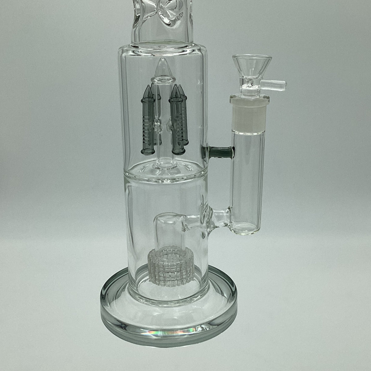 TopSchott Water Pipe - Two Chamber Multi Perc