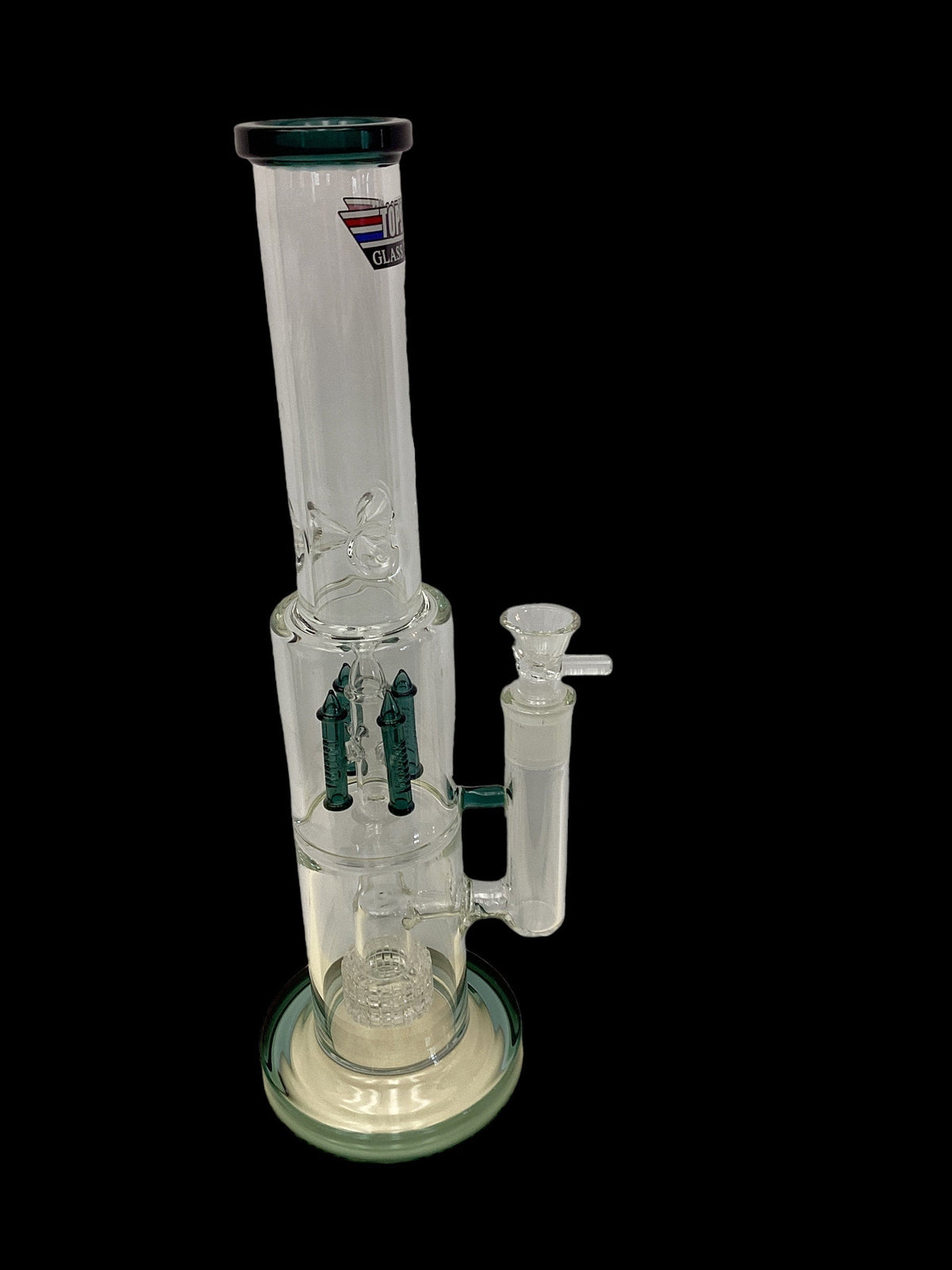 TopSchott Water Pipe - Two Chamber Multi Perc