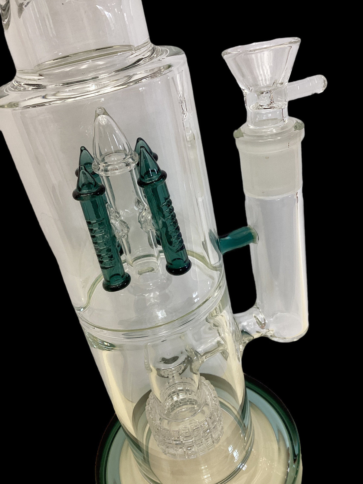 TopSchott Water Pipe - Two Chamber Multi Perc