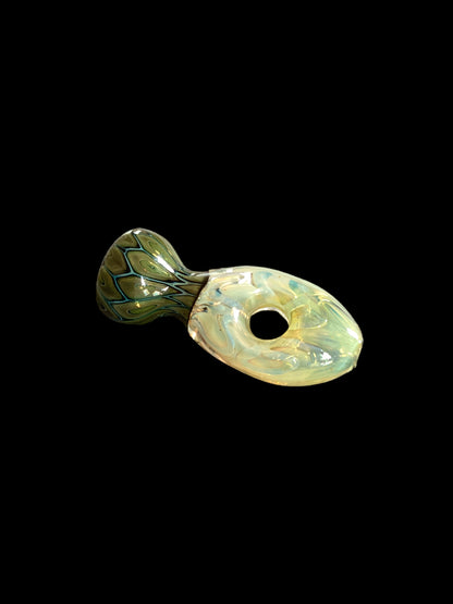 Fumed Donut Chillum Green Bowl