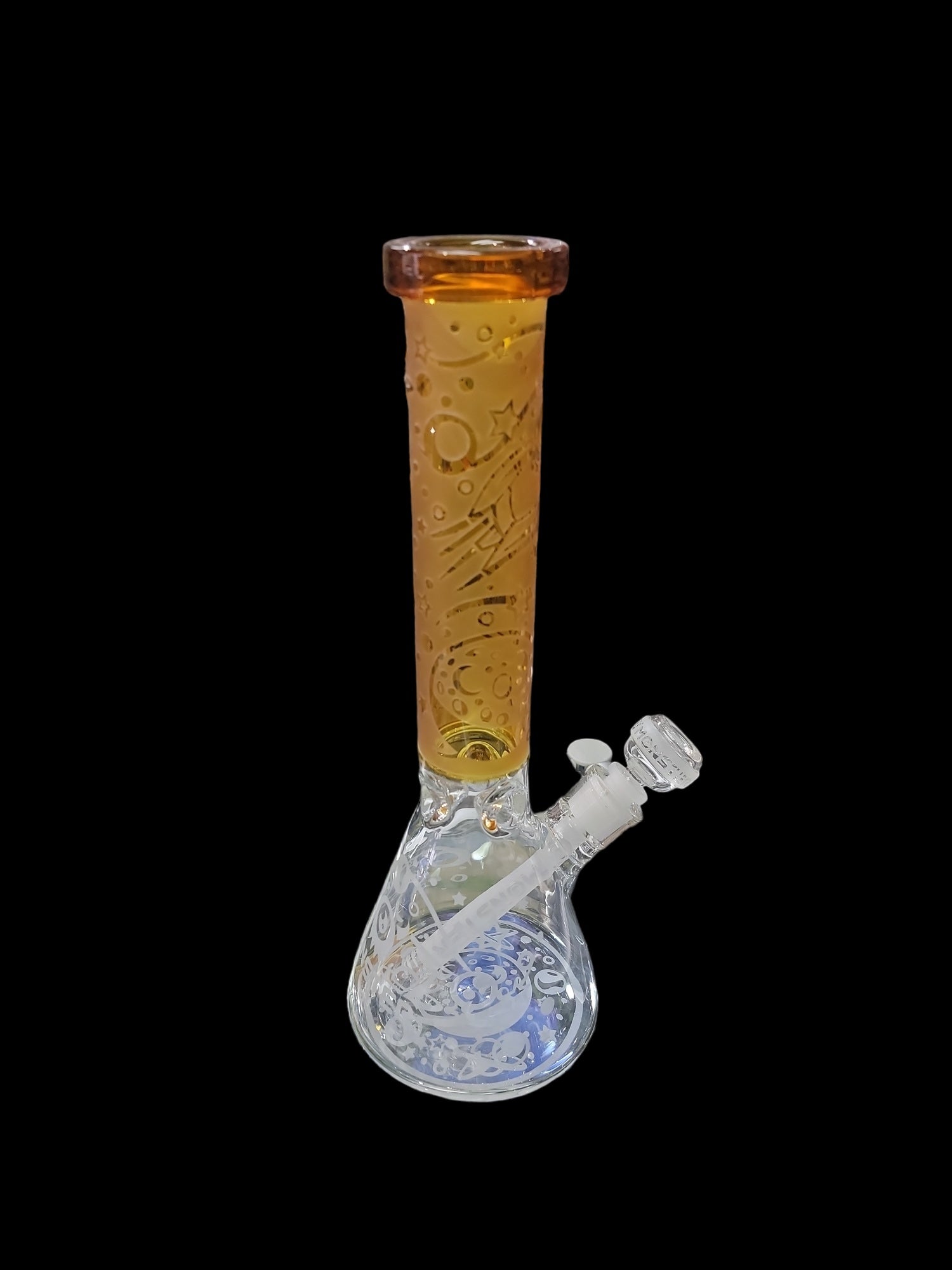 Monster Sand Blasted Beaker Bong - Space