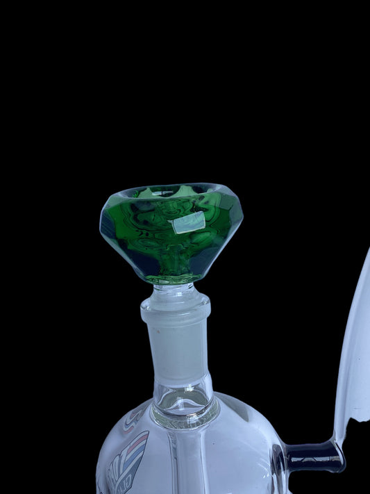 Diamond Shaped Bowl - Emerald Green