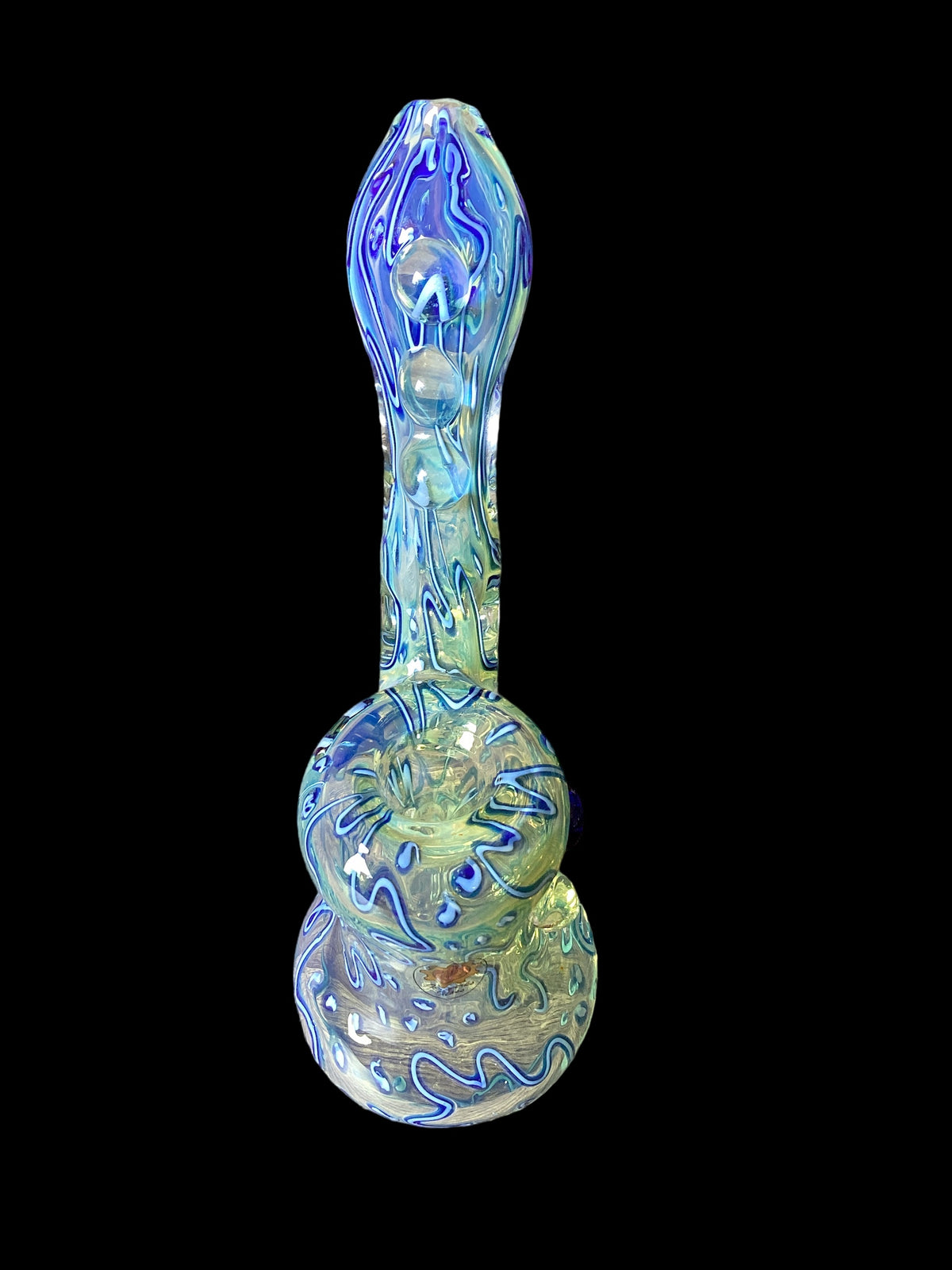 Blue Bubbler Hand Pipe