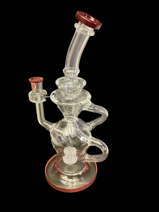 Recycler Dab Rig - Red Accents