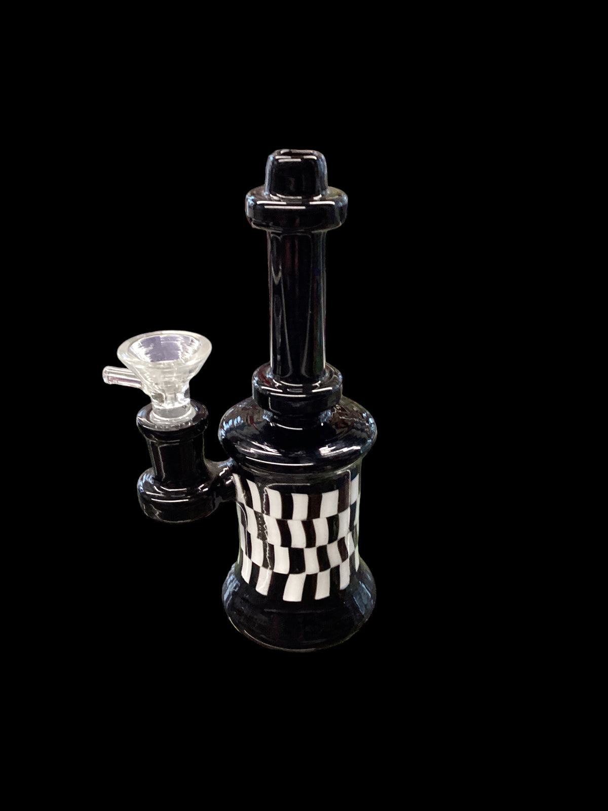 Black and White Geometric Dab Rig