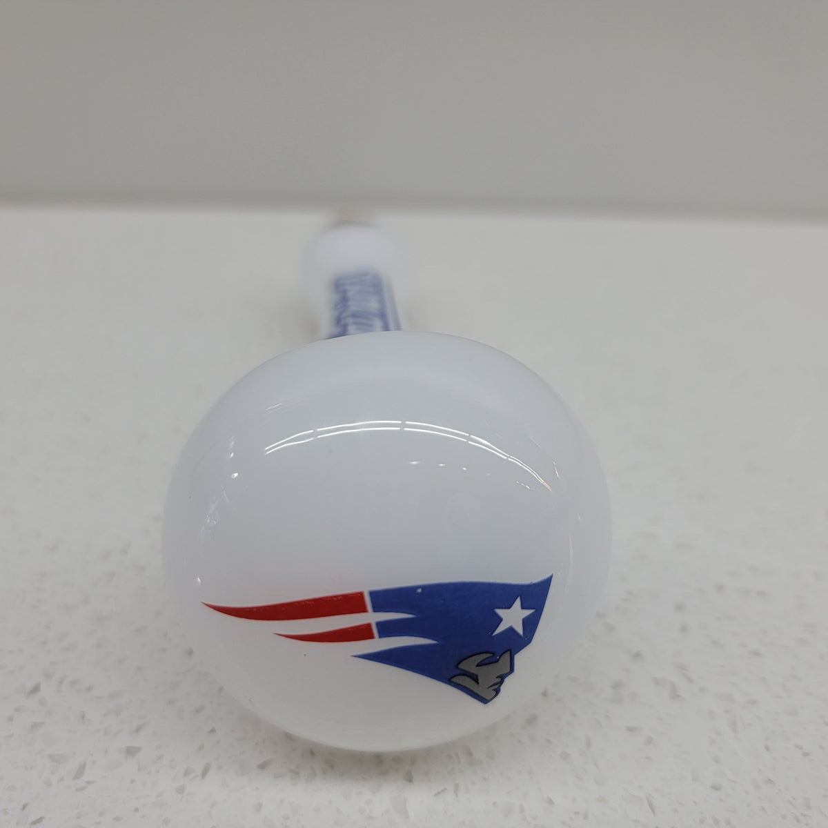 New England Patriot Hand Pipe- White