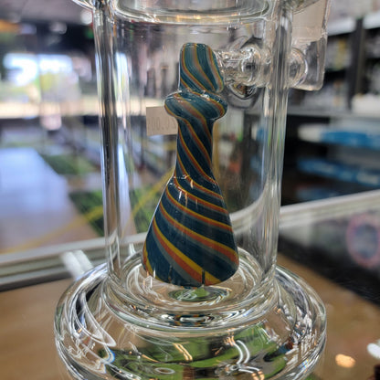 Striped perk mini bong